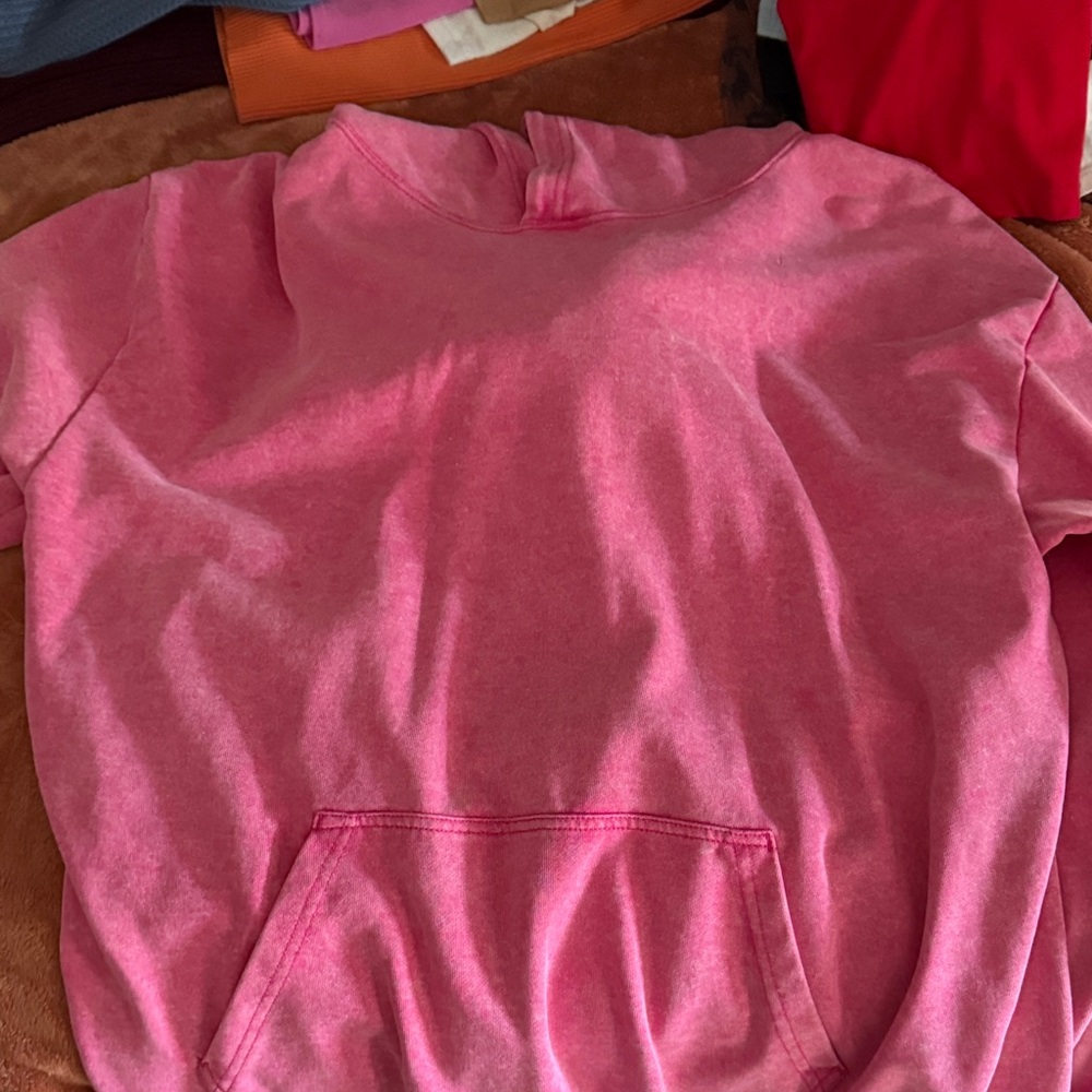 Pink Hoodie with Front Pocket